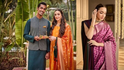 These outfits, when layered with printed dupattas, embroidered jackets, and cozy shawls, make for perfect ensembles for festive celebrations like harvest festivals, weddings and Republic Day. These outfits, when layered with printed dupattas, embroidered jackets, and cozy shawls, make for perfect ensembles for festive celebrations like harvest festivals, weddings and Republic Day.