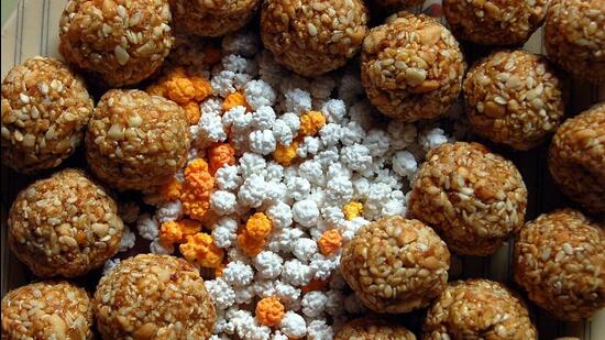 “Tilgul” is a candy made of sesame seeds and jaggery and is given typically by elders to youngsters on Makar Sankranti. (WIKIMEDIA)