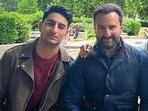 Ibrahim Ali Khan and with father Saif Ali Khan. Ibrahim Ali Khan and with father Saif Ali Khan.
