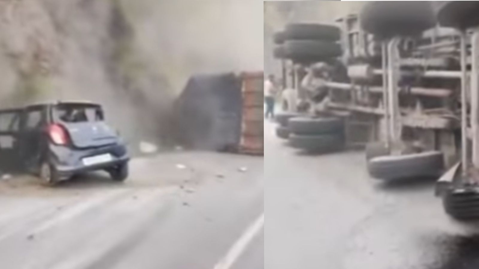Speeding truck loses control in Shimla, crashes into multiple cars in ...