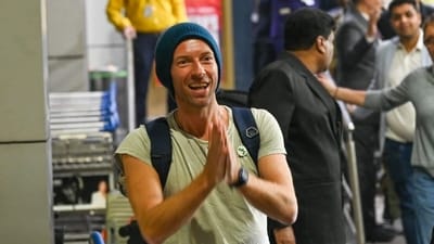 Chris Martin was spotted at the Mumbai airport. Chris Martin was spotted at the Mumbai airport.