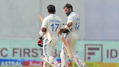 India's Virat Kohli, right, and Rishabh Pant walks towards pavilion after a match. (AP) India's Virat Kohli, right, and Rishabh Pant walks towards pavilion after a match. (AP)
