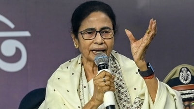 FILE PHOTO: Chief Minister of West Bengal Mamata Banerjee addresses to pilgrims during inauguration of the 'Ganga Sagar Mela Outram Ghat Transit Point' in Kolkata. (Hindustan Times/Samir Jana) FILE PHOTO: Chief Minister of West Bengal Mamata Banerjee addresses to pilgrims during inauguration of the 'Ganga Sagar Mela Outram Ghat Transit Point' in Kolkata. (Hindustan Times/Samir Jana)