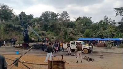 Nearly 40 workers were in the illegal mine on January 6 when it was flooded. (PTI) Nearly 40 workers were in the illegal mine on January 6 when it was flooded. (PTI)