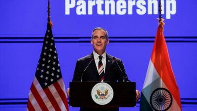 Outgoing United States ambassador to India Eric Garcetti (REUTERS)