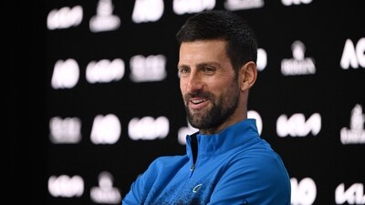 Serbia's Novak Djokovic speaks at a press conference. (AFP) Serbia's Novak Djokovic speaks at a press conference. (AFP)