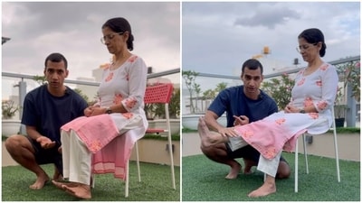 Fitness expert shared 5 exercises he designed for his mom to build strong knees. Fitness expert shared 5 exercises he designed for his mom to build strong knees.