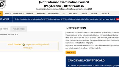 JEECUP 2025: UP polytechnic entrance test,(UPJEE) registration begins (Official website screenshot) JEECUP 2025: UP polytechnic entrance test,(UPJEE) registration begins (Official website screenshot)