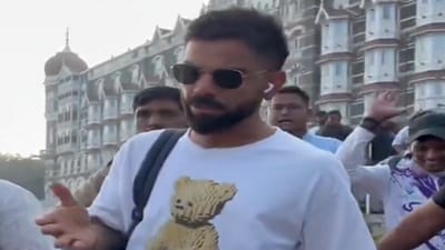 Virat Kohli on his way to Alibaug (X) Virat Kohli on his way to Alibaug (X)