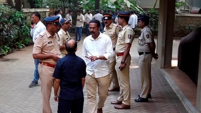 Mumbai Police investigates at the residence of Bollywood actor Saif Ali Khan after he was attacked by an intruder with a knife at Bandra, in Mumbai, early Thursday. (PTI)