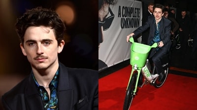 Timothee Chalamet's red carpet stunt Timothee Chalamet's red carpet stunt