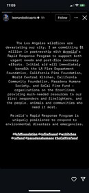 Leonardo DiCaprio commits $1 million to LA wildfire relief support. Leonardo DiCaprio commits $1 million to LA wildfire relief support.