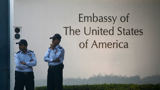 Over the past year, the US embassy and consulates in India processed 1.4 million visas. (Raj K Raj/HT Photo) (HT_PRINT)
