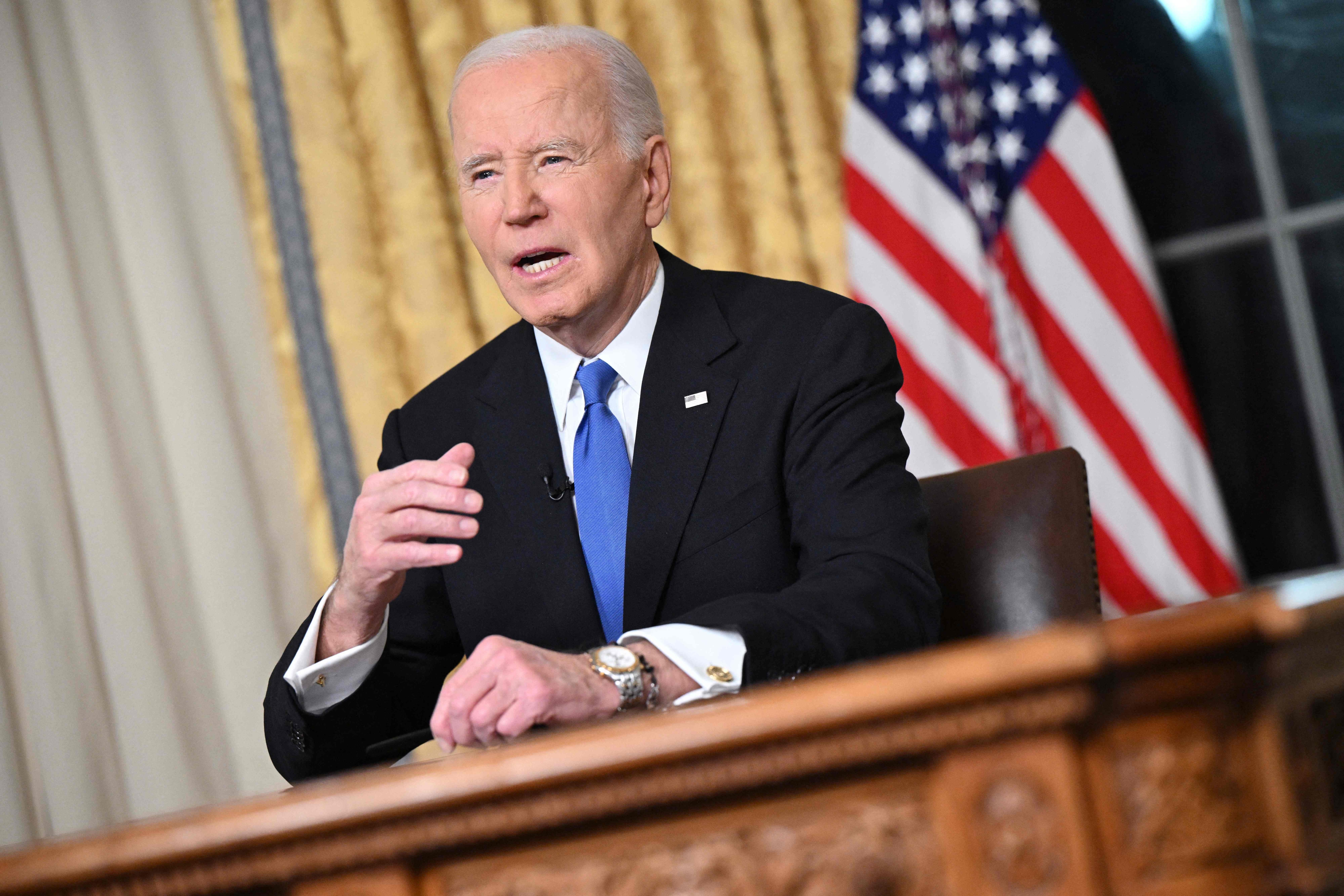 The decision by Biden comes after Donald Trump warned of an enemies list filled with those who have crossed him politically or sought to hold him accountable for his attempt to overturn his 2020 election loss and his role in the storming of the US Capitol on Jan. 6, 2021. (AFP) The decision by Biden comes after Donald Trump warned of an enemies list filled with those who have crossed him politically or sought to hold him accountable for his attempt to overturn his 2020 election loss and his role in the storming of the US Capitol on Jan. 6, 2021. (AFP)