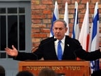 (FILES) Israeli Prime Minister Benjamin Netanyahu delivers a speech during the opening of the Permanent Exhibition SHOAH at the former Nazi death camp Auschwitz-Birkenau State Museum,. (FILES) Israeli Prime Minister Benjamin Netanyahu delivers a speech during the opening of the Permanent Exhibition SHOAH at the former Nazi death camp Auschwitz-Birkenau State Museum,.