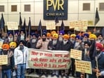 Amritsar: Members of Shiromani Gurdwara Parbandhak Committee (SGPC) stage a protest against the release of Kangana Ranaut's film 'Emergency' in Amritsar on Friday. Amritsar: Members of Shiromani Gurdwara Parbandhak Committee (SGPC) stage a protest against the release of Kangana Ranaut's film 'Emergency' in Amritsar on Friday.