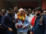 AAP candidate Manish Sisodia file his nomination at Amar Colony SDM Office, New Delhi. (Photo by Vipin Kumar/ Hindustan Times) AAP candidate Manish Sisodia file his nomination at Amar Colony SDM Office, New Delhi. (Photo by Vipin Kumar/ Hindustan Times)