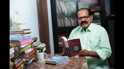 Author Shahu Patole photographed in Aurangabad on September 3, 2024. (Neelima M Tak/Hindustan Times) Author Shahu Patole photographed in Aurangabad on September 3, 2024. (Neelima M Tak/Hindustan Times)