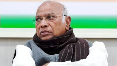 Congress president Mallikarjun Kharge said that the central government is “deceiving the nation” by counting just one hour of work per week as legitimate employment (ANI) Congress president Mallikarjun Kharge said that the central government is “deceiving the nation” by counting just one hour of work per week as legitimate employment (ANI)