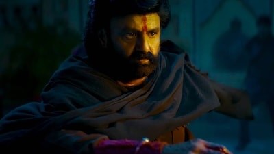 Balakrishna in a still from Bobby Kolli's recently released film Daaku Maharaaj. Balakrishna in a still from Bobby Kolli's recently released film Daaku Maharaaj.