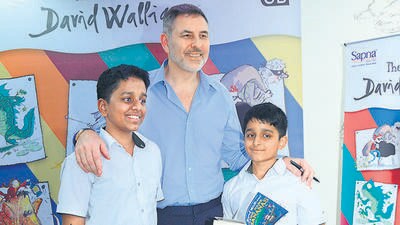 David Walliams, best-selling author of children’s books like Gangsta Granny, The World’s Worst Children and Ratburger, is in India on his first book tour. (HT Photo) David Walliams, best-selling author of children’s books like Gangsta Granny, The World’s Worst Children and Ratburger, is in India on his first book tour. (HT Photo)
