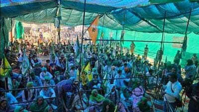 Farmers, under the banner of the SKM (non-political) and Kisan Mazdoor Morcha, have been camping at the Shambhu and Khanauri border points between Punjab and Haryana since February 13 last year, after security forces did not allow them to march to Delhi to press for their various demands including a legal guarantee of minimum support price (MSP) for their crops. (HT File) Farmers, under the banner of the SKM (non-political) and Kisan Mazdoor Morcha, have been camping at the Shambhu and Khanauri border points between Punjab and Haryana since February 13 last year, after security forces did not allow them to march to Delhi to press for their various demands including a legal guarantee of minimum support price (MSP) for their crops. (HT File)