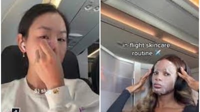 Long-haul flights can be exciting but there is the side effect of dry and irritated skin mid air Long-haul flights can be exciting but there is the side effect of dry and irritated skin mid air