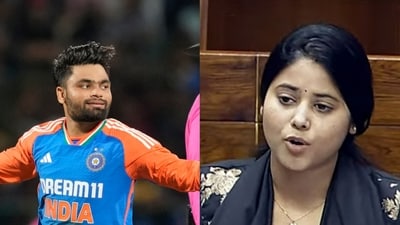 Rinku Singh and SP MP Priya Saroj. Rinku Singh and SP MP Priya Saroj.