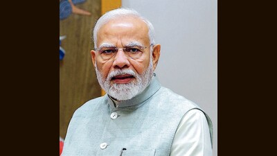 The prime minister will join the event virtually and interact with selected beneficiaries of the Survey of Villages and Mapping with Improvised Technology in Village Areas (SVAMITVA) scheme. (ANI PHOTO) The prime minister will join the event virtually and interact with selected beneficiaries of the Survey of Villages and Mapping with Improvised Technology in Village Areas (SVAMITVA) scheme. (ANI PHOTO)