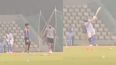 Rohit Sharma and Hardik Pandya were seen training together in Mumbai ahead of the upcoming Champions Trophy 2025. (Screengrabs - X ) Rohit Sharma and Hardik Pandya were seen training together in Mumbai ahead of the upcoming Champions Trophy 2025. (Screengrabs - X )