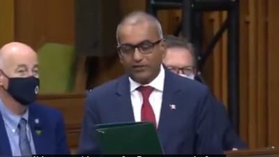 Canadian Member of Parliament Chandra Arya officially entered the race to become Canada's next Prime Minister. (X)