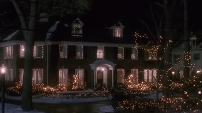 The house becomes a tourist attraction during the holidays, when fans of the movie flock to see its iconic brick exterior (YouTube) The house becomes a tourist attraction during the holidays, when fans of the movie flock to see its iconic brick exterior (YouTube)