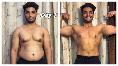 Dhruv Tayal keeps sharing his before and after pictures on Instagram. (Instagram/ Dhruv Tayal) Dhruv Tayal keeps sharing his before and after pictures on Instagram. (Instagram/ Dhruv Tayal)