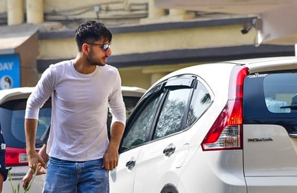 Ibrahim Ali Khan arrives at the Lilavati Hospital where his father Bollywood actor Saif Ali Khan was admitted after he was injured in an attack by an intruder, in Mumbai on Thursday, (PTI)