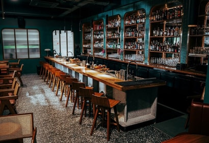 Interior of Bar Spirit Forward. Interior of Bar Spirit Forward.
