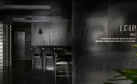 Interior of Lair in New Delhi. Interior of Lair in New Delhi.