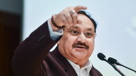 JP Nadda presented the BJP poll manifesto on Friday (Jitender Gupta)