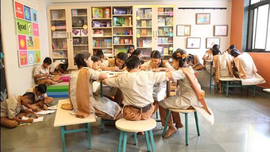 The room fosters innovative teaching methods, activity-based learning, and a curated collection of educational resources to provide students with a comprehensive and enjoyable learning experience. (HT PHOTO)