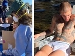 Selena Gomez and Benny Blanco volunteer for Los Angeles wildfire rehabilitation; Justin Bieber enjoys vacation.