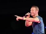 Musician Chris Martin of the British rock band Coldplay performs onstage during a concert as part of their Music of the Spheres World Tour, at the D.Y. Patil stadium in Navi Mumbai on January 18, 2025.