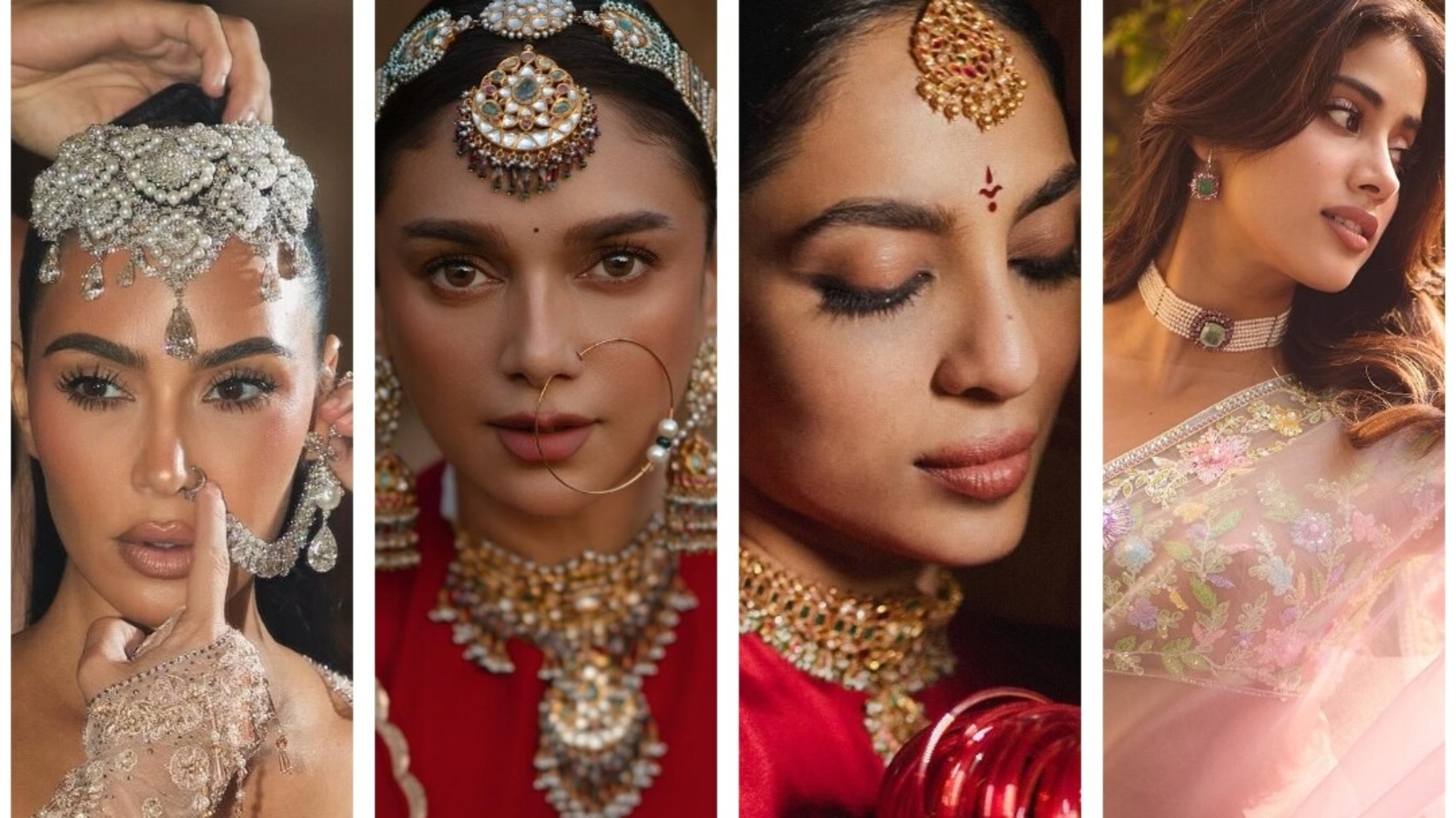 From Kim Kardashian to Selena Gomez, Aditi Rao Hydari to Janhvi Kapoor, all the wedding season jewellery inspo you need