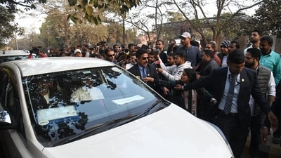 Leader of the Opposition Rahul Gandhi arrives to meet aspirants protesting against alleged paper leak and irregularities in the BPSC 70th Integrated Combined Competitive Examination (CCE) 2024 at Gardanibag, in Patna. (Santosh Kumar) Leader of the Opposition Rahul Gandhi arrives to meet aspirants protesting against alleged paper leak and irregularities in the BPSC 70th Integrated Combined Competitive Examination (CCE) 2024 at Gardanibag, in Patna. (Santosh Kumar)