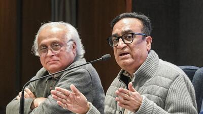 Congress leader Ajay Maken addresses a press conference, at the new AICC headquarters on Saturday (ANI) Congress leader Ajay Maken addresses a press conference, at the new AICC headquarters on Saturday (ANI)