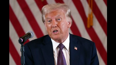 FILE - President-elect Donald Trump speaks at a meeting with Republican governors at Mar-a-Lago, on Jan. 9, 2025, in Palm Beach, Florida. (AP Photo/Evan Vucci, File) (AP) FILE - President-elect Donald Trump speaks at a meeting with Republican governors at Mar-a-Lago, on Jan. 9, 2025, in Palm Beach, Florida. (AP Photo/Evan Vucci, File) (AP)