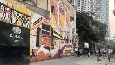 Mumbai, India – 17, Jan 2025: A view of the Kamla Mill Compound at Lower Parel, in Mumbai, India, on Friday, Jan 17, 2025. (Photo by Bhushan Koyande/HT Photo) Mumbai, India – 17, Jan 2025: A view of the Kamla Mill Compound at Lower Parel, in Mumbai, India, on Friday, Jan 17, 2025. (Photo by Bhushan Koyande/HT Photo)