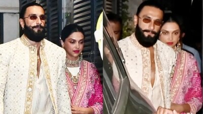 Ranveer Singh and Deepika Padukone at a family event Ranveer Singh and Deepika Padukone at a family event