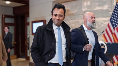 DOGE's Vivek Ramaswamy is planning a major career shift. (AP Photo/J. Scott Applewhite)) DOGE's Vivek Ramaswamy is planning a major career shift. (AP Photo/J. Scott Applewhite))
