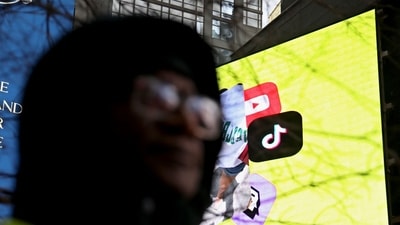 TikTok Logo is displayed on a billboard at Times Square in New York City. The US Supreme Court on January 17 upheld a law that will ban TikTok in the United States, potentially denying the video-sharing app to 170 million users in less than two days. (AFP) TikTok Logo is displayed on a billboard at Times Square in New York City. The US Supreme Court on January 17 upheld a law that will ban TikTok in the United States, potentially denying the video-sharing app to 170 million users in less than two days. (AFP)