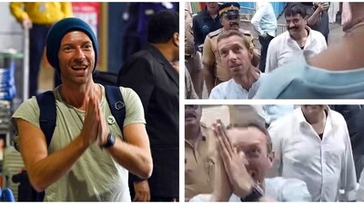 Chris Martin had a sweet interaction with a little fan in Mumbai. Chris Martin had a sweet interaction with a little fan in Mumbai.