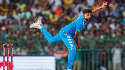 Mohammed Siraj took career-best figures of 6 for 21 in the Asia Cup final against Sri Lanka in 2023. (PTI) Mohammed Siraj took career-best figures of 6 for 21 in the Asia Cup final against Sri Lanka in 2023. (PTI)
